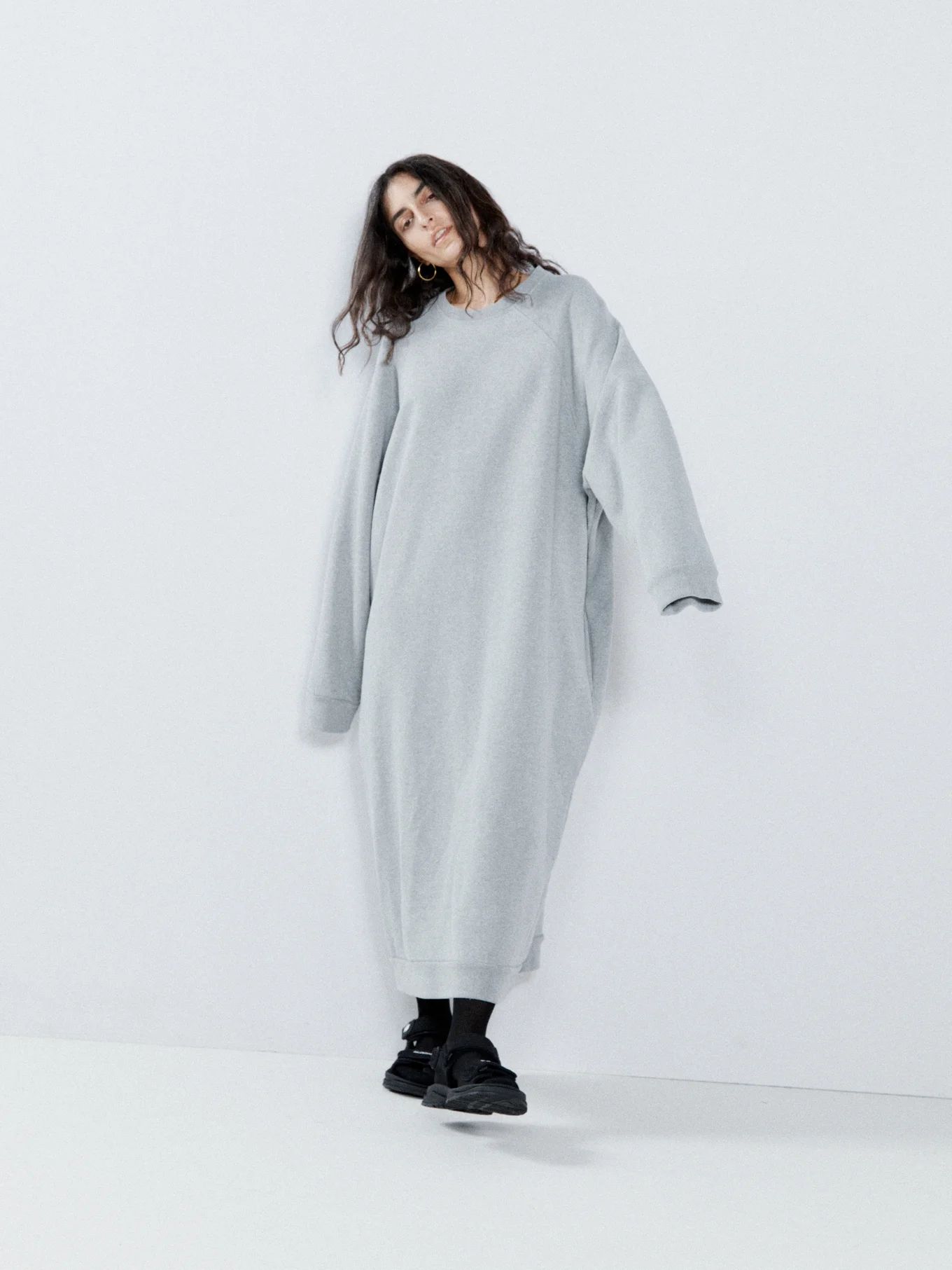 Recycled-yarn cotton-blend sweatshirt dress | Raey | Matches (UK)