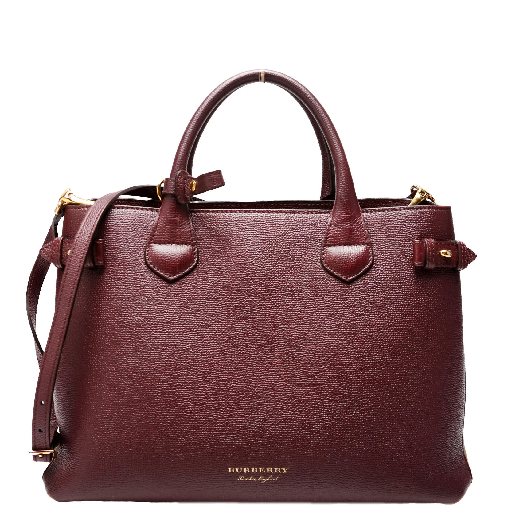 3962178 Banner Tote Medium Burgundy | Keeks Designer Handbags