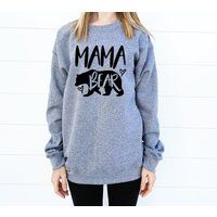 Mama Bear Sweatshirt - Sweater Cute Mom Mommy Gift For Birthday | Etsy (US)
