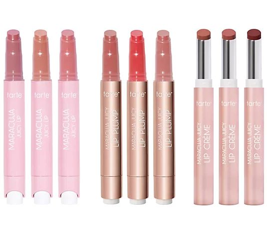 tarte Maracuja Juicy Lip 9-Pc Lip Library Auto-Delivery - QVC.com | QVC