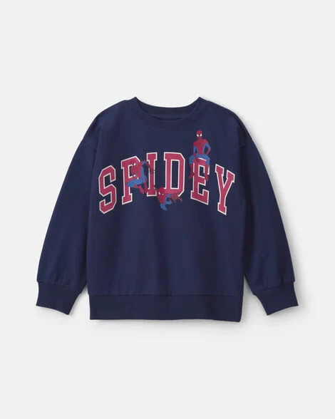Boys \u00a9Marvel Spider-Man Pullover Sweatshirt - Navy Blue | Carter's | Carter's Inc