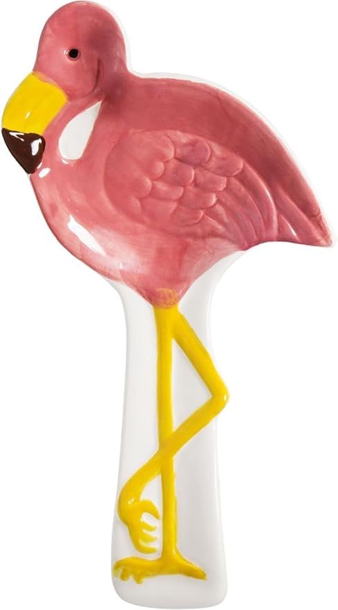 Home Essentials 10.25-inch Length Flamingo Spoon Rest, Pink | Amazon (US)