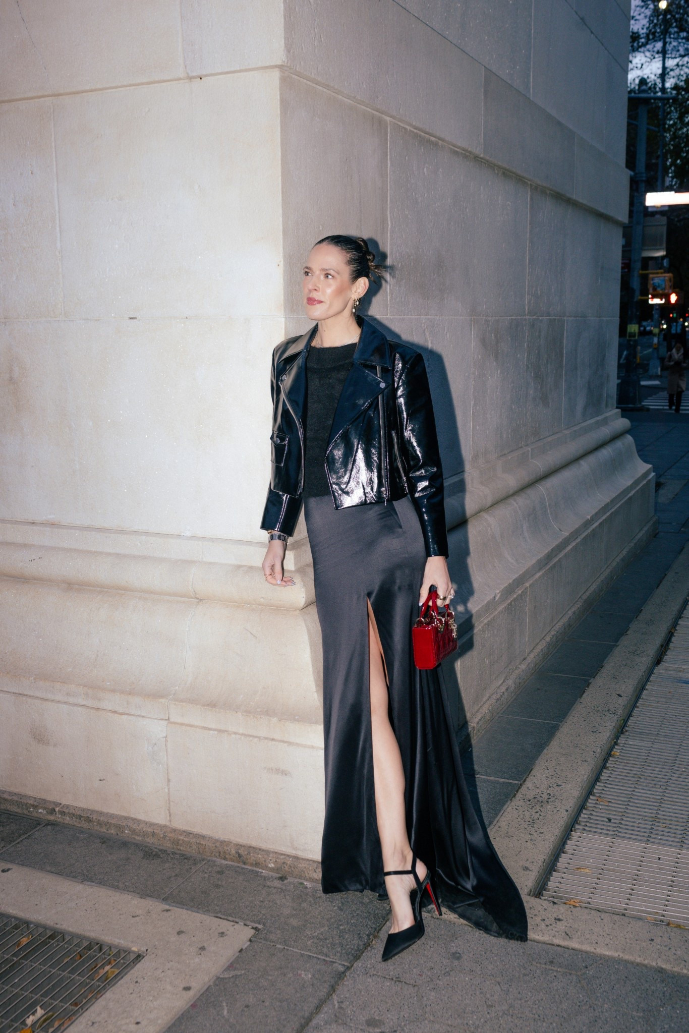 Holiday party dressing but make it head to toe black with just a pop of red

#LTKOver40 #LTKootd #LTKHoliday