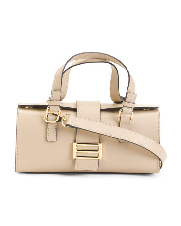 Made In Italy Leather Satchel | TJ Maxx
