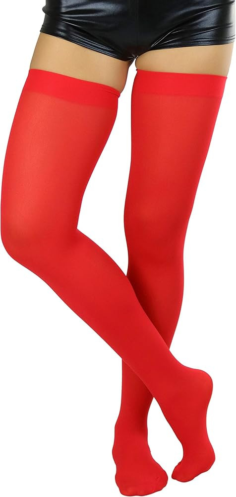 ToBeInStyle Women's Nylon Thigh High Schoolgirl Opaque Stockings | Amazon (US)