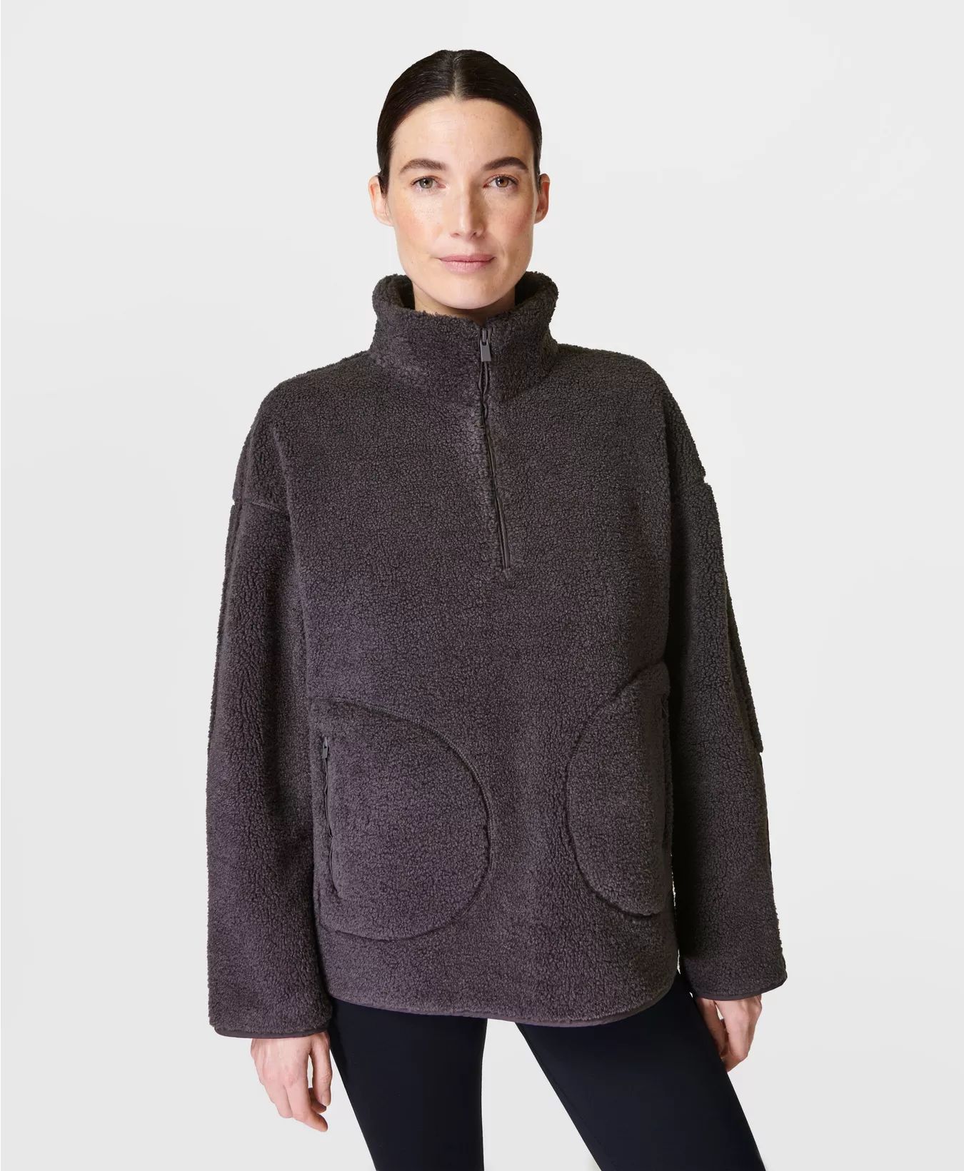 Plush Fleece Textured Half Zip | Sweaty Betty UK