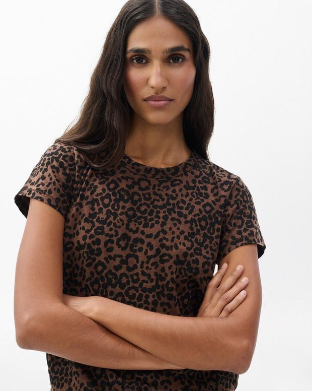 Leopard-Print Cotton Tee | rag & bone