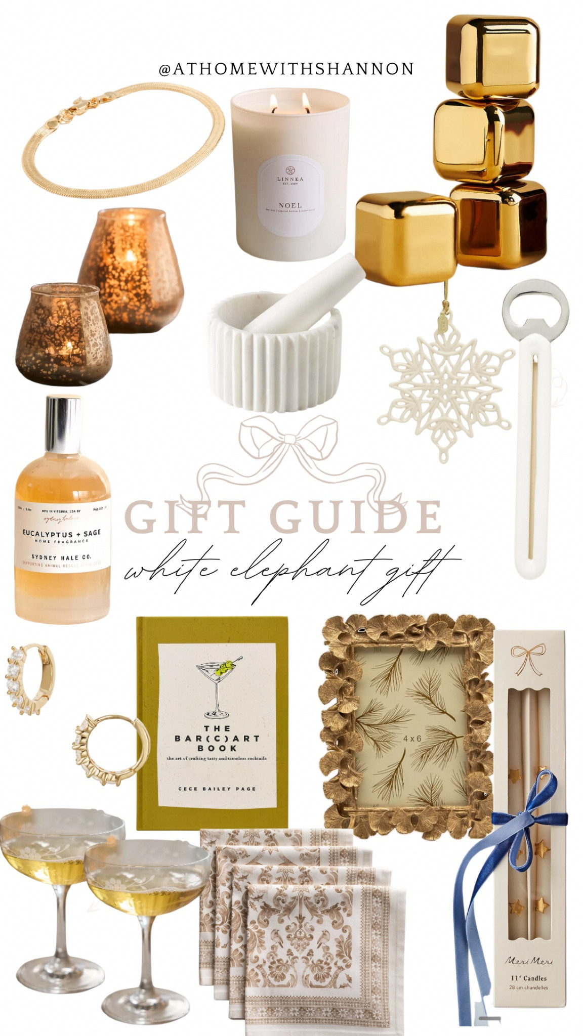 Gift guide white elephant 
These are perfect for any get together with friends and need a chic but useful gift 
#home #gift #deal

#LTKStyleTip #LTKGiftGuide #LTKHome