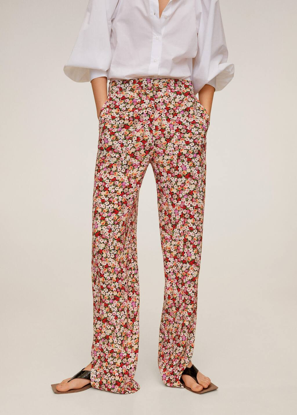 Flower print pants | MANGO (US)