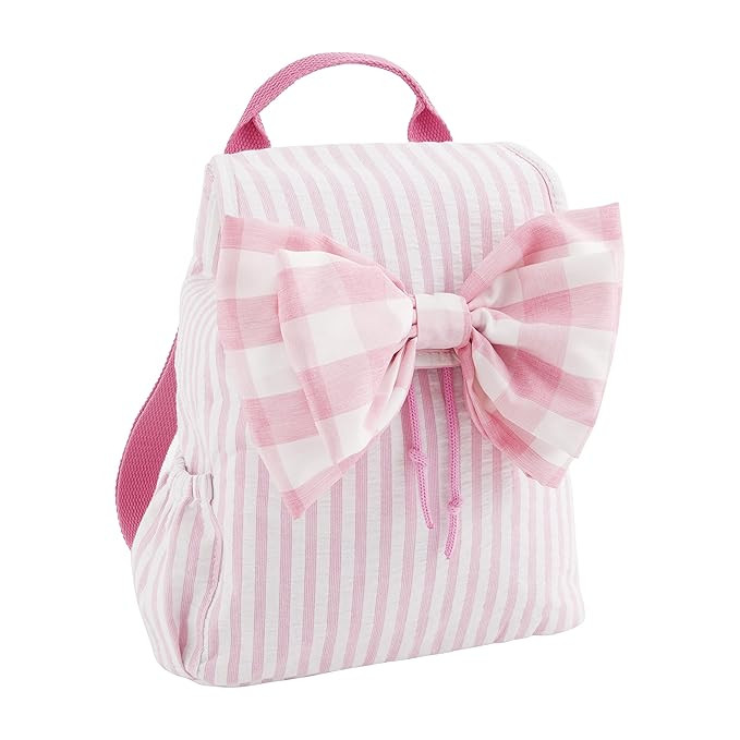 Mud Pie Baby Girls' Drawstring Backpack, Bow | Amazon (US)