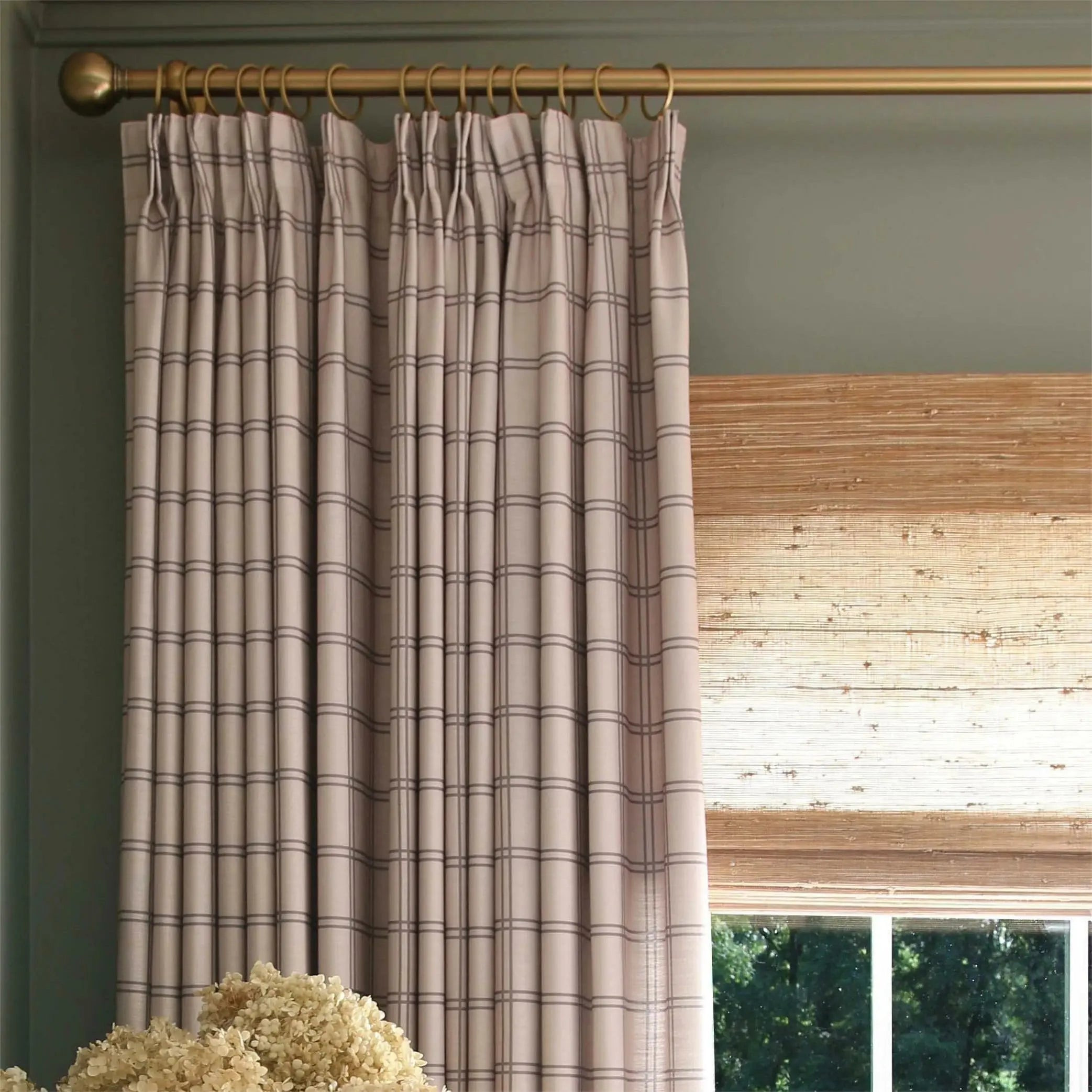 Natural Jute Bamboo Woven Shade - Bark | TWOPAGES