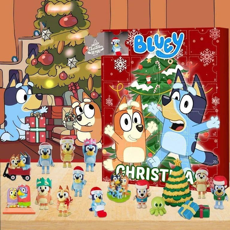 Anime Bluey Blind box Merry Christmas Advent Calendar Toy Cartoon Cute Advent Figure Toys Childre... | Walmart (US)