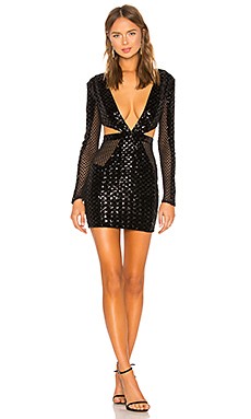 Michael Costello x REVOLVE Elise Mini Dress in Black from Revolve.com | Revolve Clothing (Global)