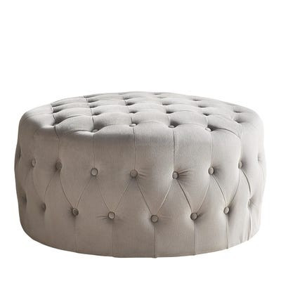 Villa Gray Tufted Cocktail Ottoman | Pier 1 Imports