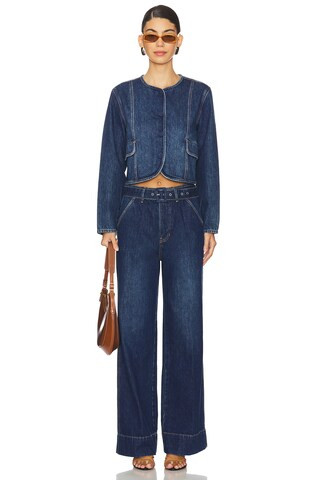 Veronica Beard Cordell Jacket in Dusted Oxford from Revolve.com | Revolve Clothing (Global)