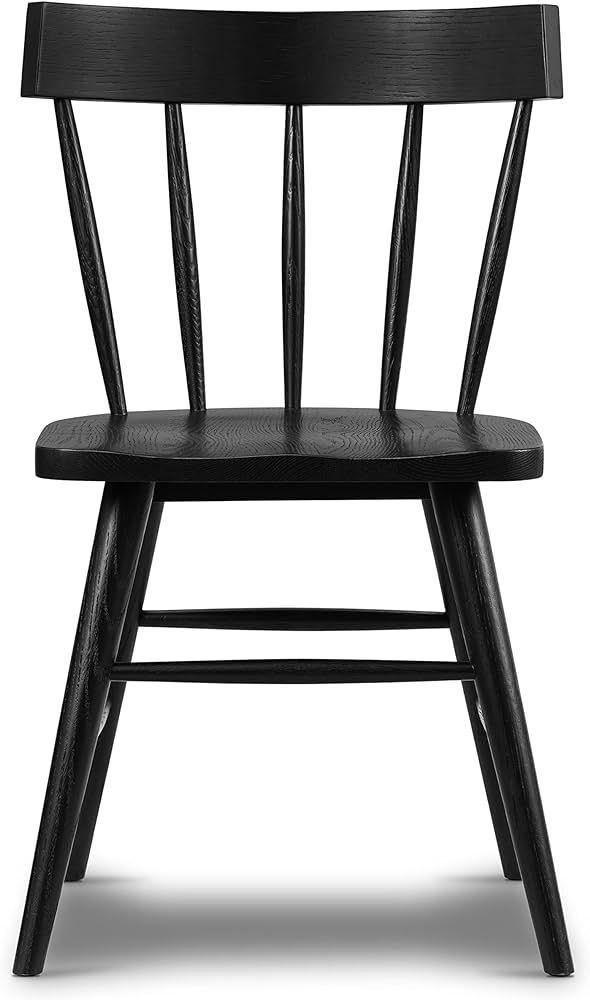 POLY & BARK HAVA Dining Chair,Oak, Black | Amazon (US)