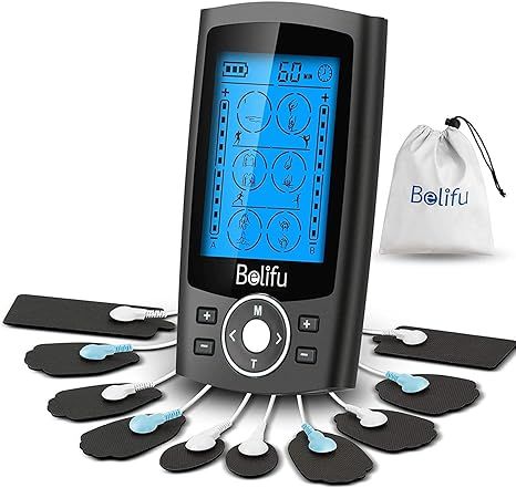 Belifu Dual Channel TENS EMS Unit 24 Modes Muscle Stimulator for Pain Relief Therapy, Electronic ... | Amazon (US)
