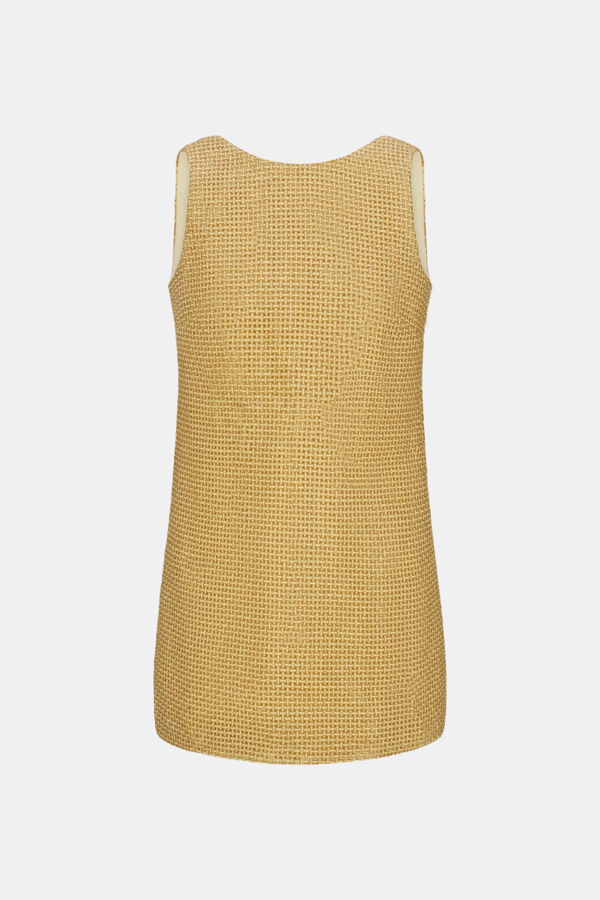 Sina
           Raffia Mini Dress in Straw/Tan | Simon Miller