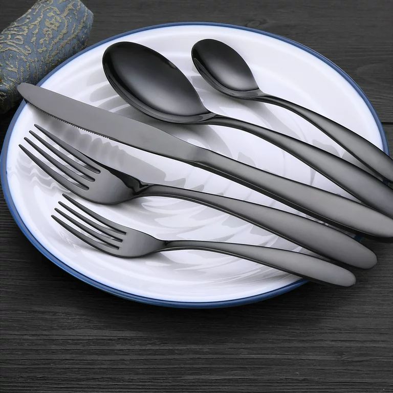 Silverware Sets, JOW 20 Pieces Stainless Steel Flatware Set Service for 4, Tableware Cutlery Set ... | Walmart (US)