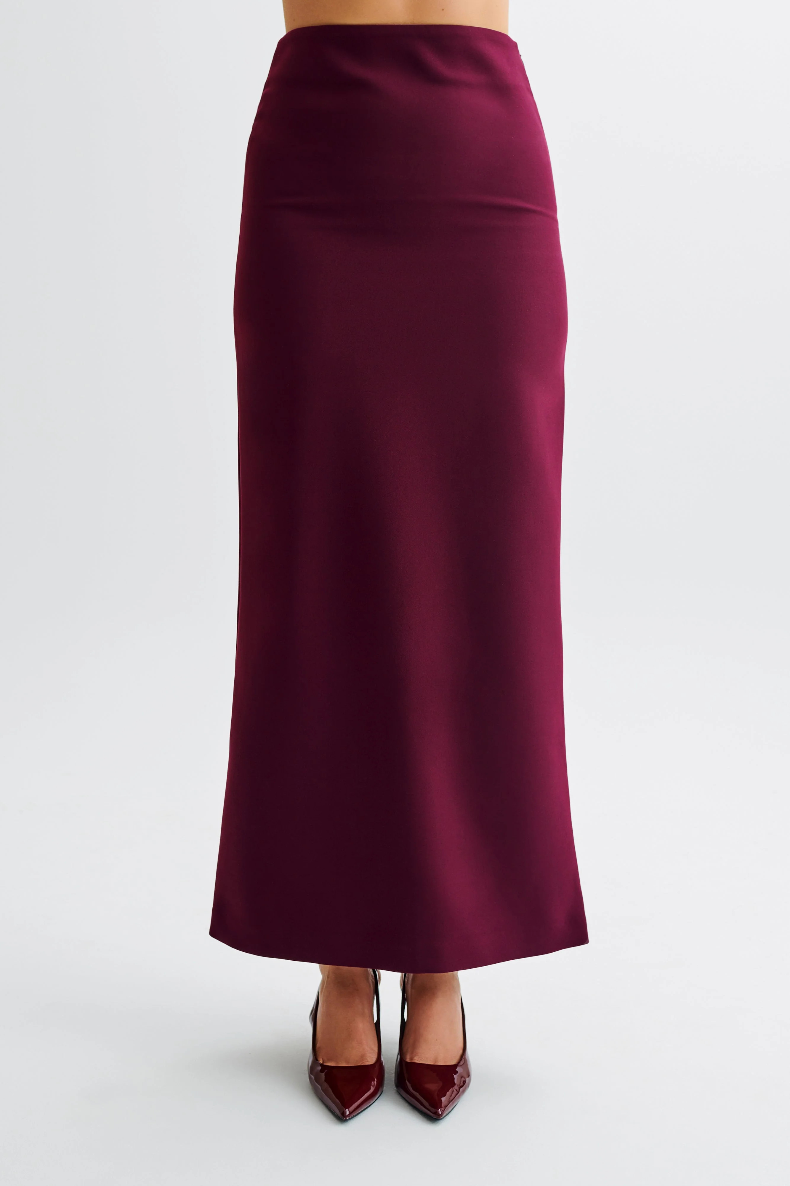 Micah Suiting Maxi Skirt - Plum | Meshki (APAC)