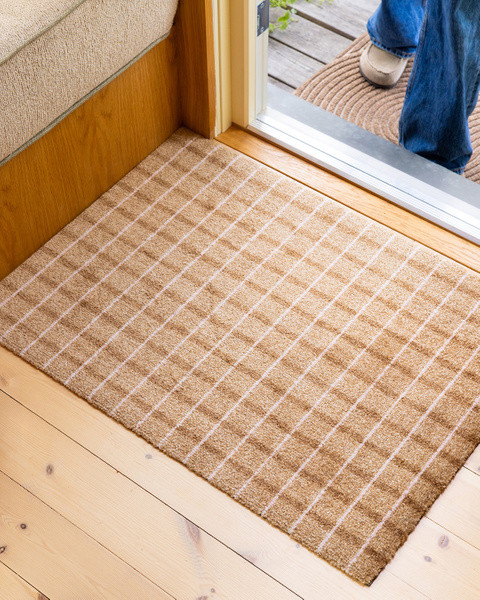 Heymat Grid Front Doormat for Indoor Entry | Brown | Heymat