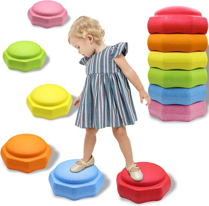 Stepping Stones for Kids, 6pcs Balance Sensory Kids Stepping Stones | Amazon (US)