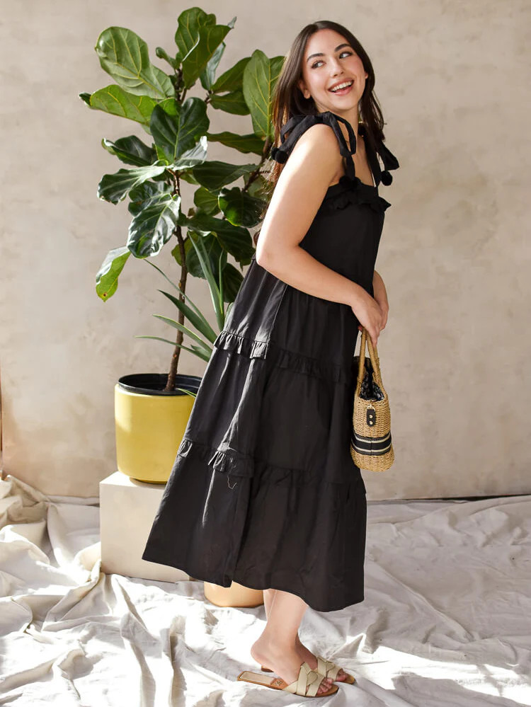 Maria Black Pom Pom Midi Dress | Confête