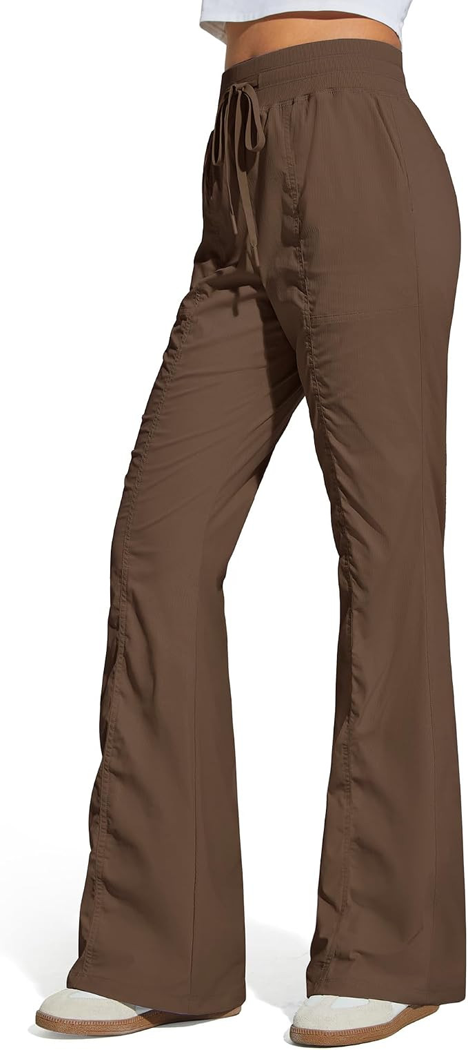 G4Free Breezeline Women's Flare Leggings with Pockets High Waist Drawstring Casual Pants Outdoor | Amazon (US)