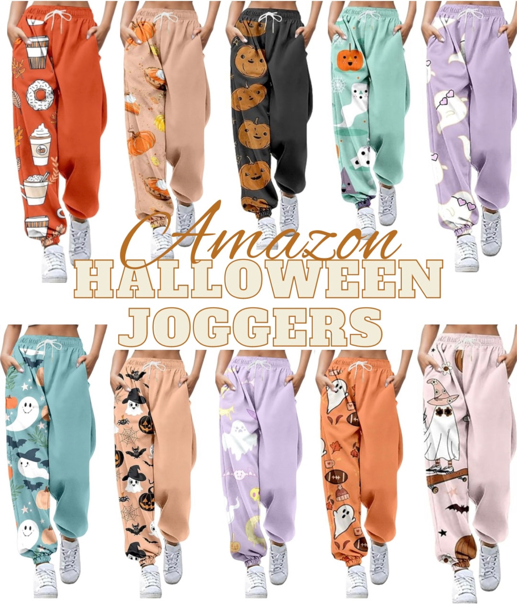 Womens discount halloween joggers