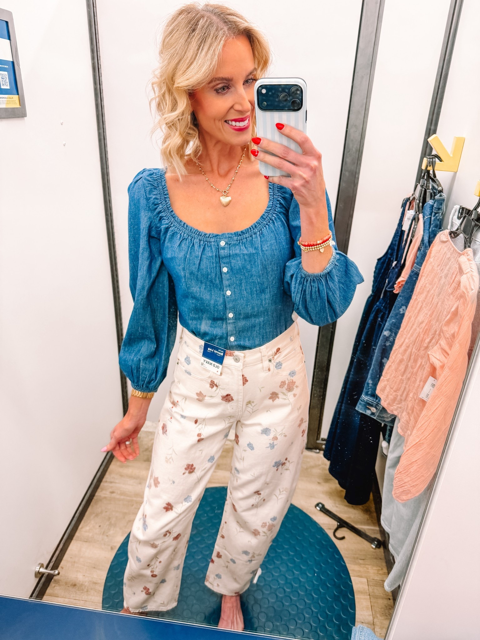 How adorable are these barrel leg pants from Old Navy? 

Denim top / Old Navy top / Spring style / Classic style 

#LTKootd #LTKgrwm