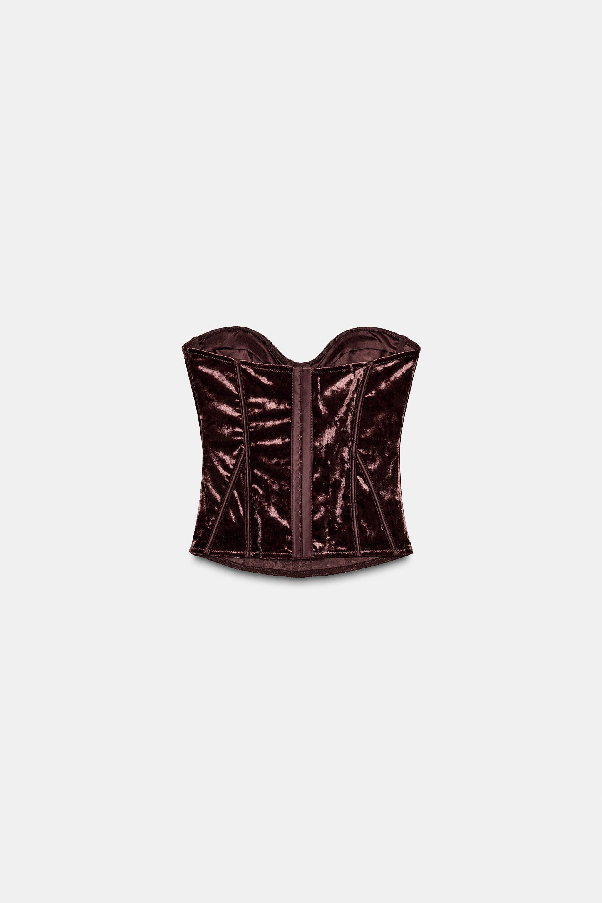 VELVET CORSET | Zara UK