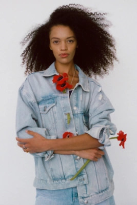The Weston Denim Boyfriend Jacket by Pilcro | Anthropologie (US)