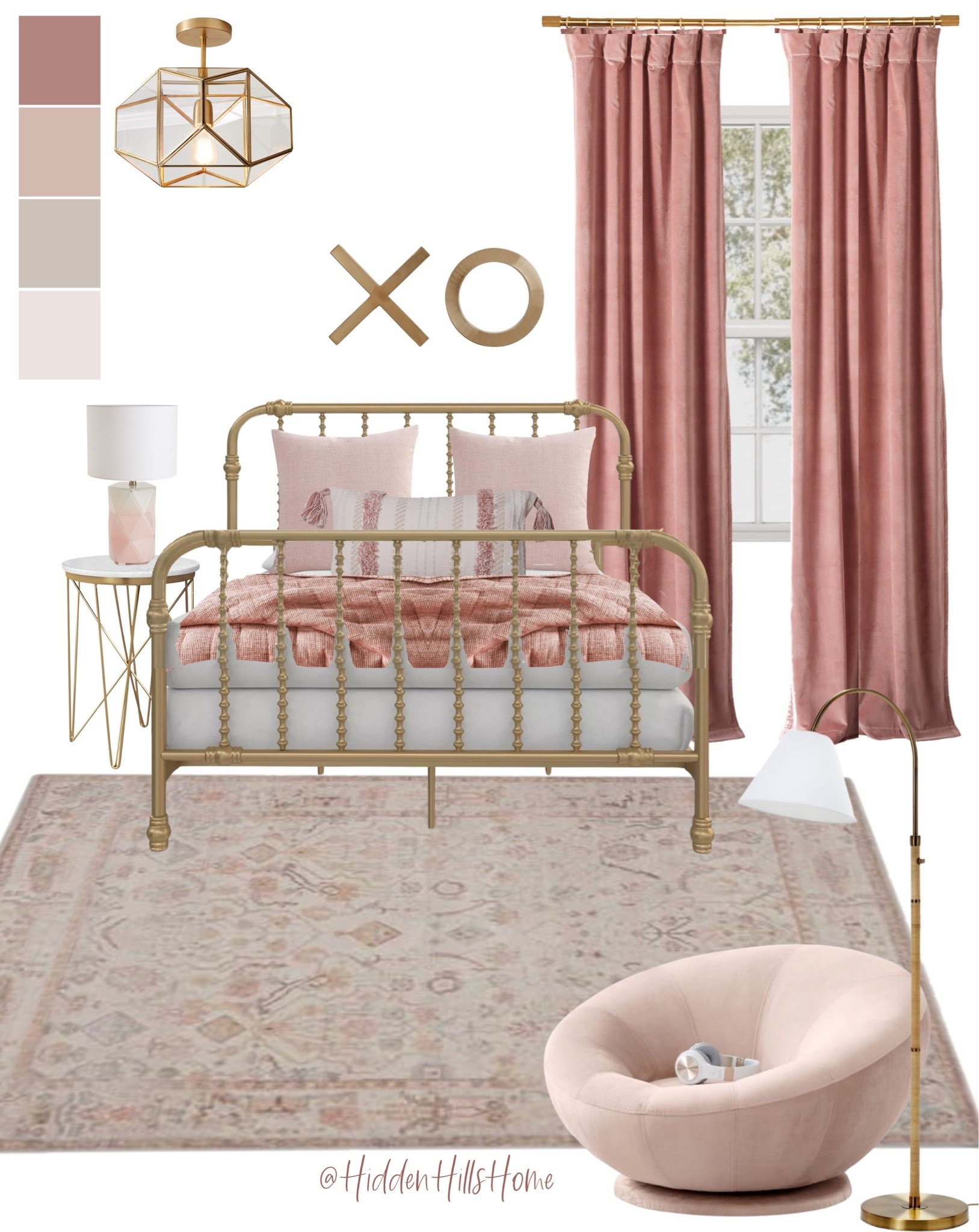 Girls bedroom decor ideas, girls room mood boards, cute girls bedroom decor inspiration, girls room design with pink tones #girlsbedroom

#LTKHome #LTKSaleAlert #LTKKids