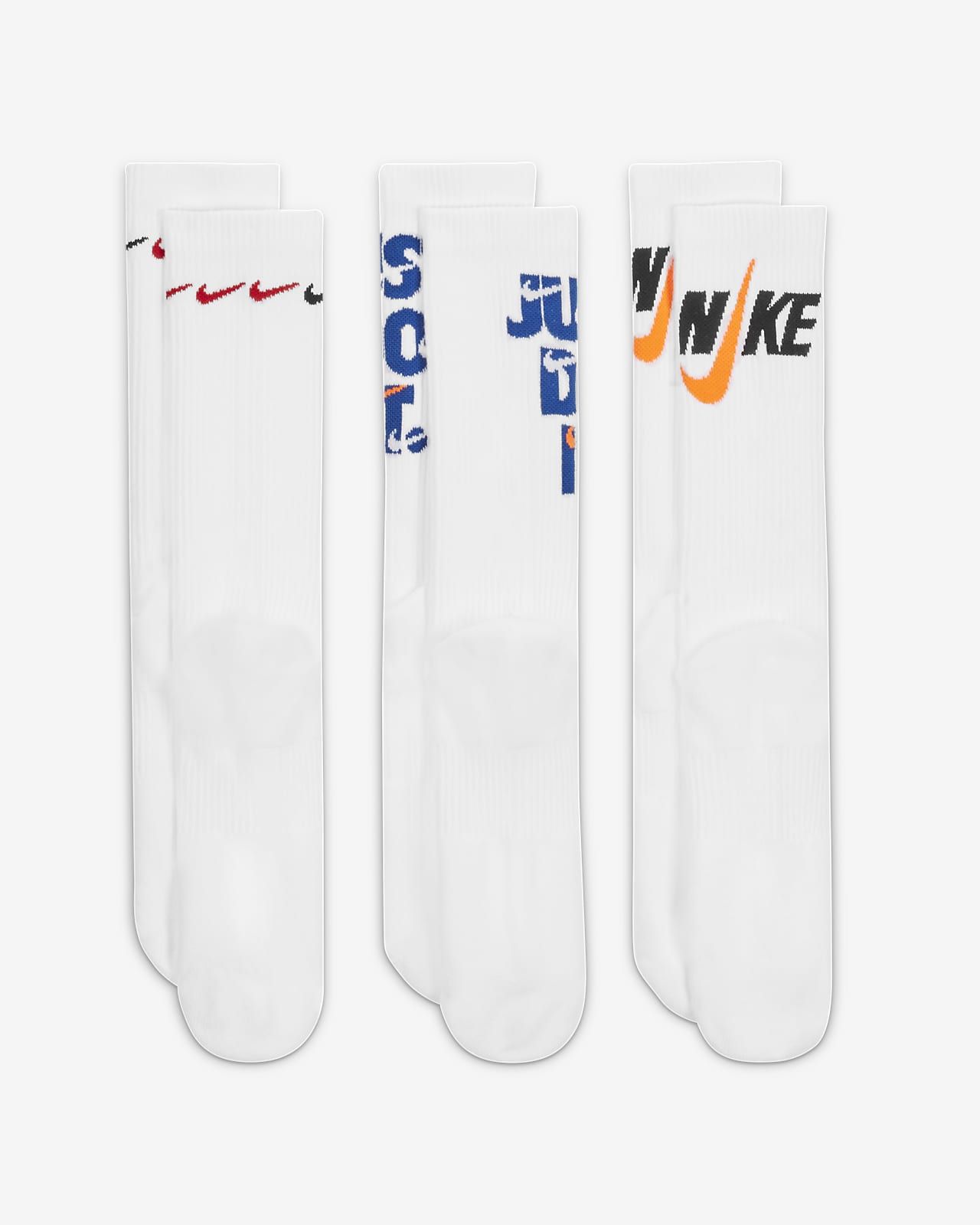 Nike Everyday Plus Cushioned Crew Socks (3 Pairs). Nike.com | Nike (US)