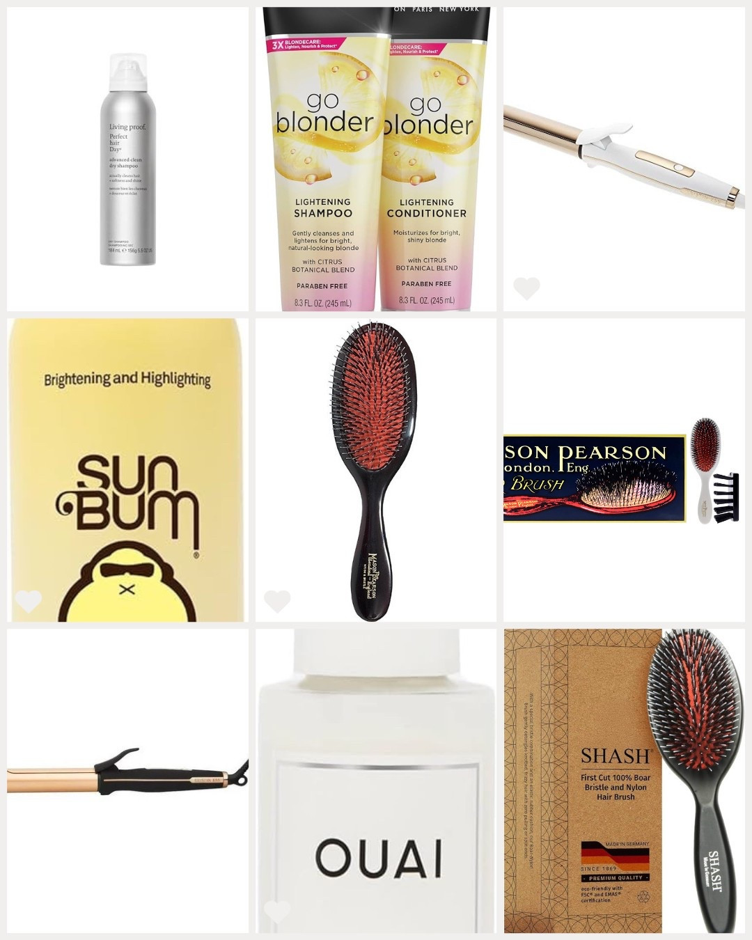 For the BLONDES who don’t want to have to highlight their hair anymore! 
1. I wash my hair 3-4x a week and mostly use Go Blonder shampoo and conditioner - I will use a higher end product with no sulfates in between.

2. I don’t typically style my hair but once a week and if I do I use the Amazon version of the Maison brush - which my dad gave me a long time ago but I lost it. 

3. I love living proof dry shampoo - or aveda but it’s more expensive and I like the living proof smell

4. I use the heat/sun activated sun bum spray on my roots once or twice a month RIGHT before I blow dry 

5. If I am going to the beach or the pool and am wanting to get a little brighter blonde - I will spritz it through out 


#LTKBeauty #LTKStyleTip #LTKActive