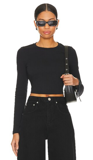 Tomboy Tee Cropped in Black | Revolve Clothing (Global)