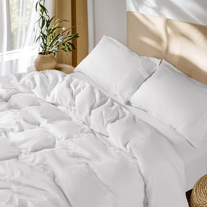 SONORO KATE 100% French Linen Duvet Cover King Size, Soft Breathable for Hot Sleepers, Moisture W... | Amazon (US)