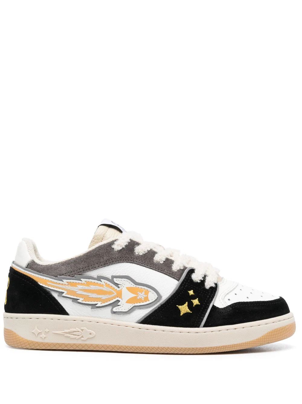 rocket patch lace-up sneakers | Farfetch Global