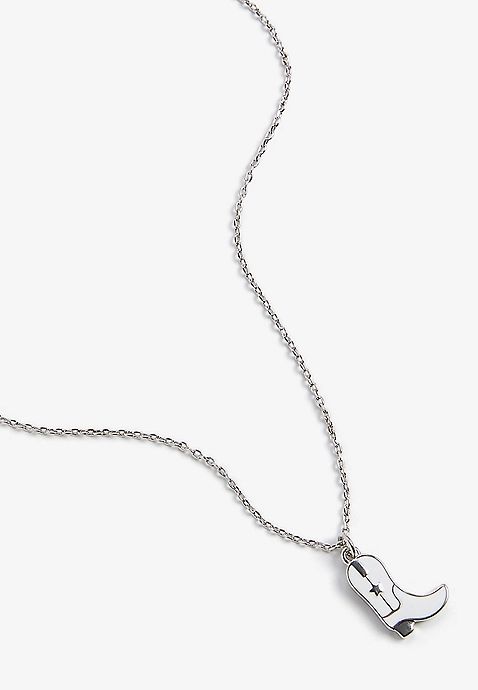 Western Boot Pendant Necklace | Maurices