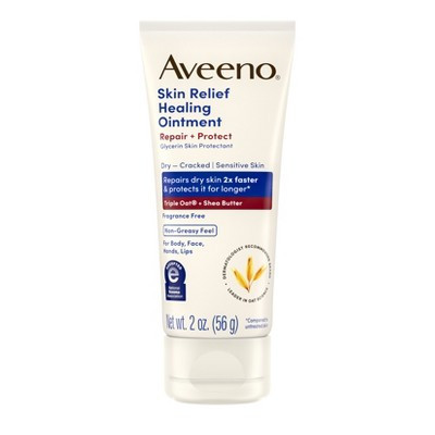 Aveeno Skin Relief Healing Ointment for Dry and Cracked Skin - Glycerin - Non-Greasy - Travel Size - 2oz | Target