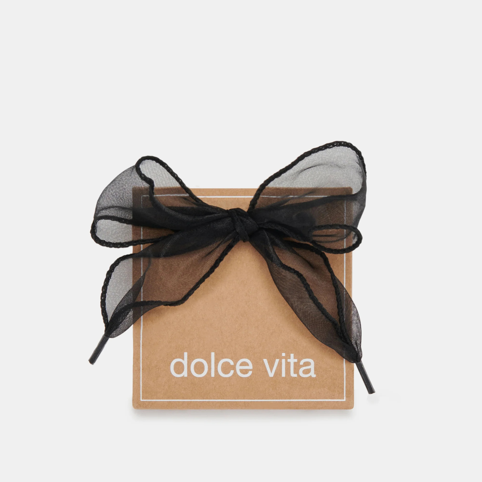 CURLY ORGANZA LACE BLACK | DolceVita.com