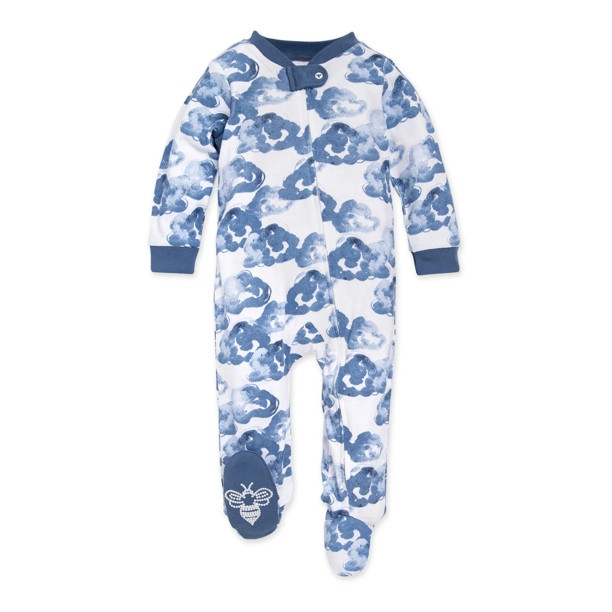 Moonlight Clouds Organic Cotton Footed Sleep & Play | Burts Bees Baby