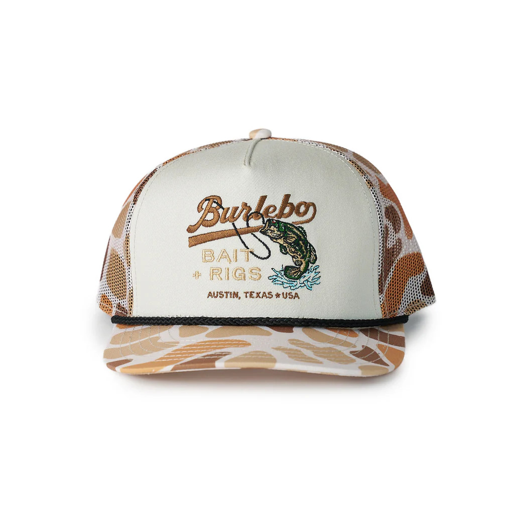 Cap - Bait &amp; Rigs - Camo Mesh | BURLEBO