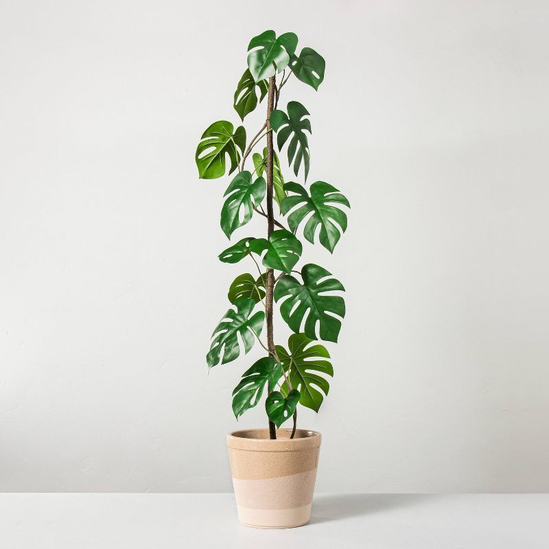 38.5&#34; Faux Monstera Potted Plant - Hearth &#38; Hand&#8482; with Magnolia | Target