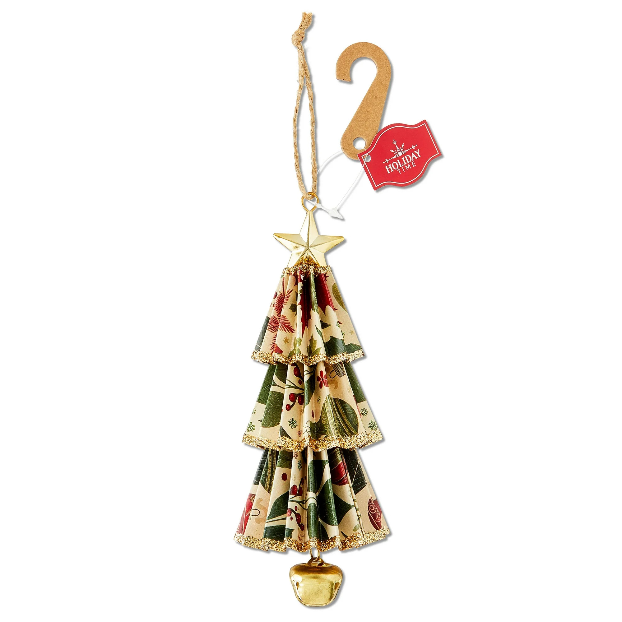 Multicolor Traditional Paper Christmas Tree Christmas Ornament, 6", by Holiday Time | Walmart (US)