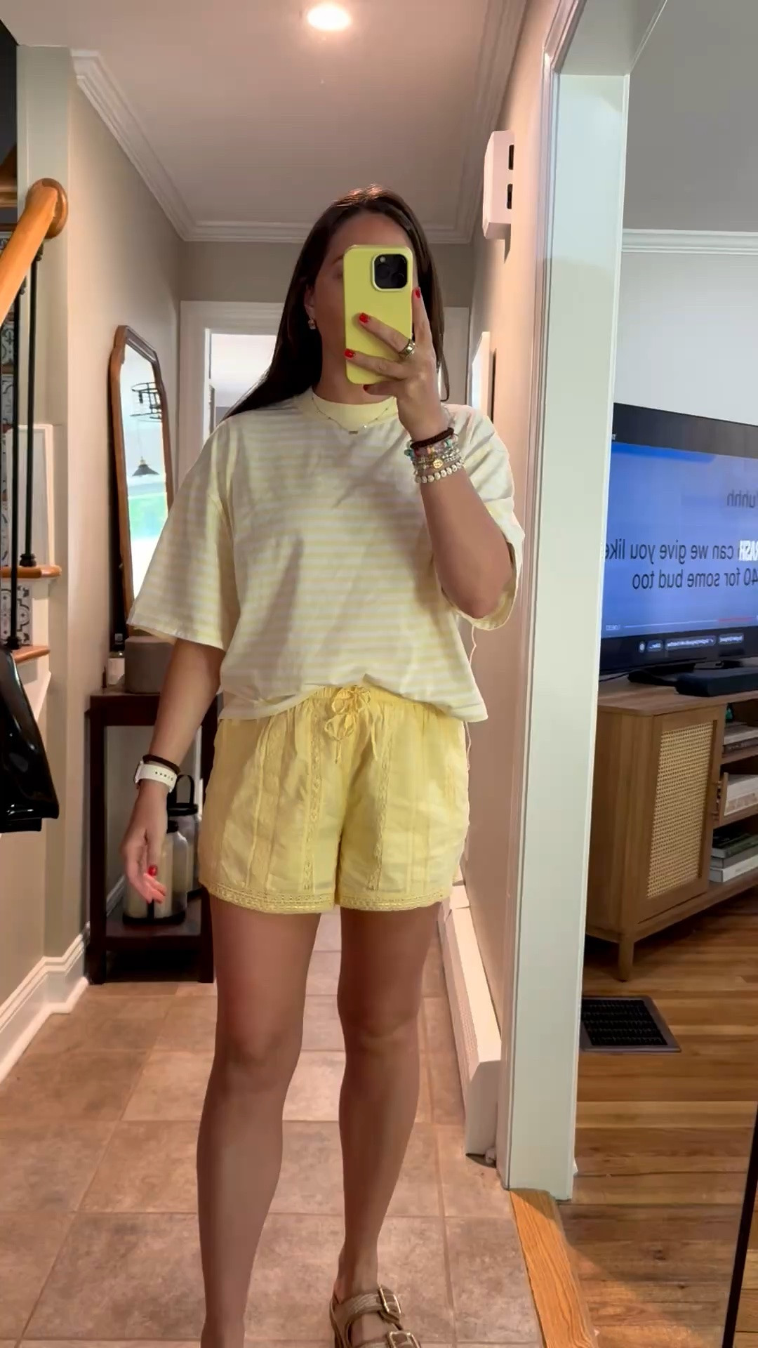 A closer look at today’s outfit! 
These shorts are so comfy & a great option for running around !! 

Size small in tee
Size medium in shorts

#LTKootd #LTKSaleAlert #LTKmomlife