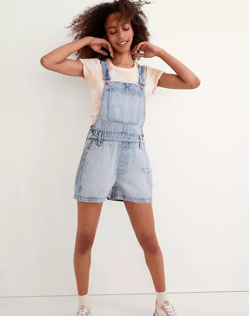 Corsica Short Overalls in Wardell Wash | Madewell