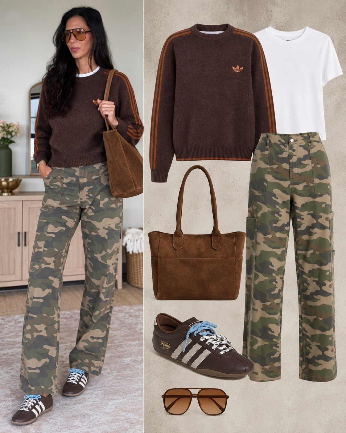 Fall style inspo and I will always love these camo pants that are $17 
Small long 
Top- small

#LTKU #LTKgrwm #LTKOver40