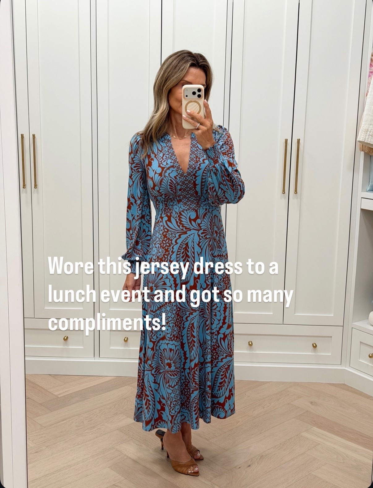 Im 5’6”

Love this jersey dress!! Comfortable and TTS @Boden (US)