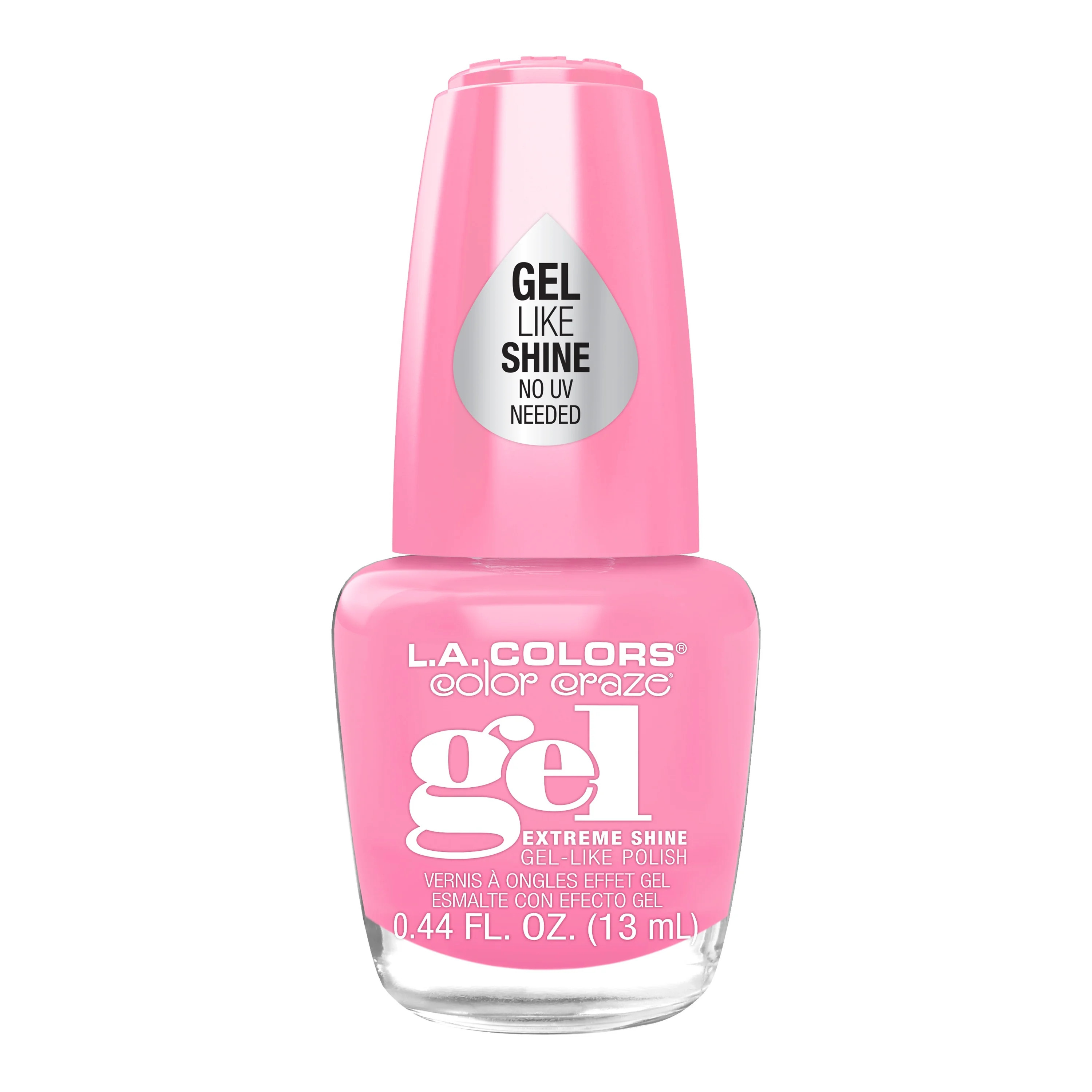 L.A. COLORS Gel-Like Shine Nail Polish, Cupid, Pink, 0.44 fl oz | Walmart (US)